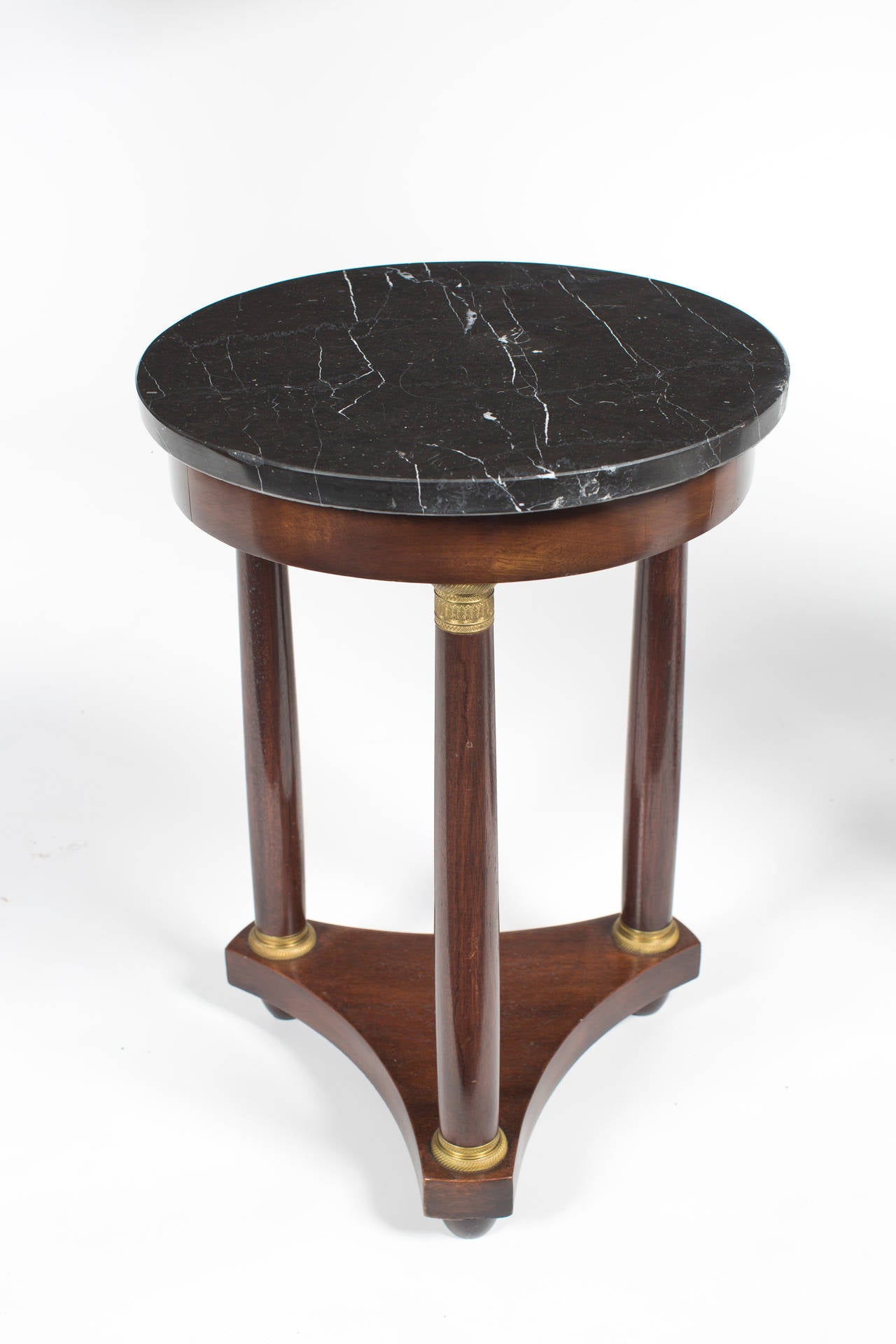 French Empire Style Marble-Top Gueridon In Good Condition In Austin, TX