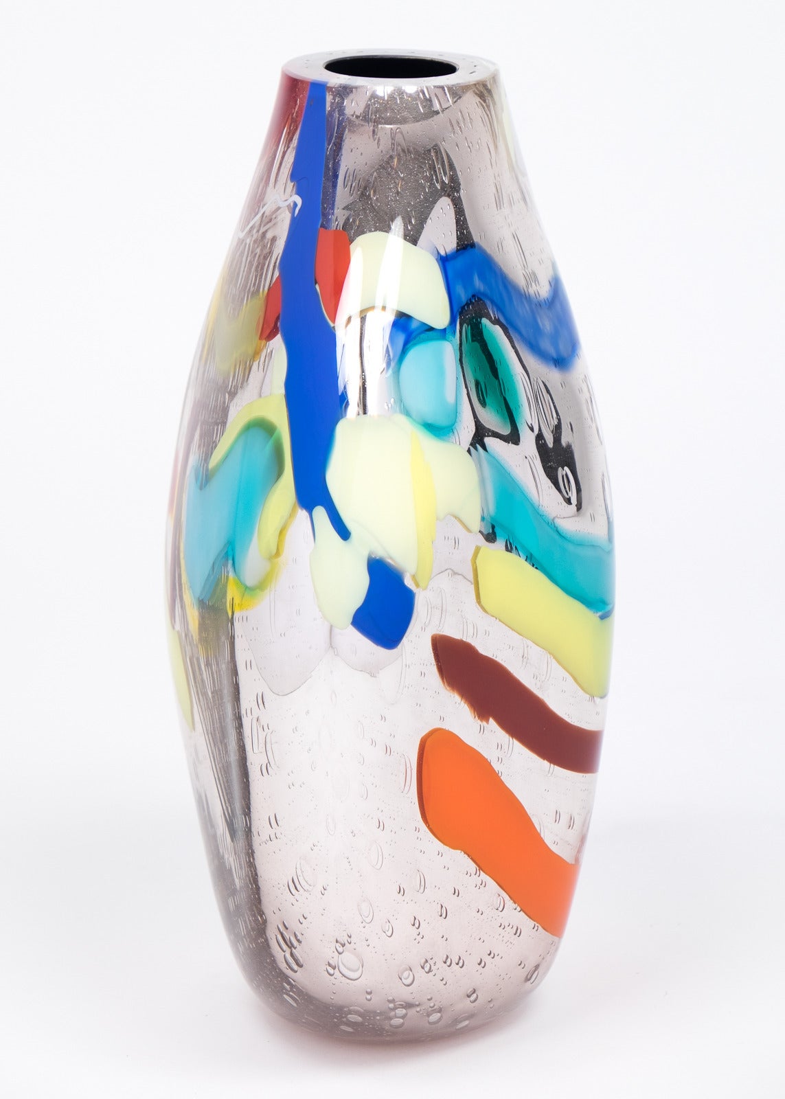 Italian Murano Glass Vase by Davide Dona