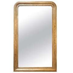 French Louis Philippe Period Gold Leaf Mirror