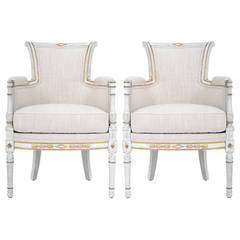Pair of French Directoire Bergères