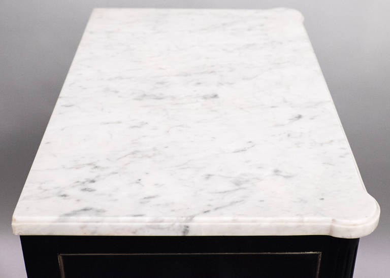 Louis XVI Carrara Marble-Top Secretaire 1