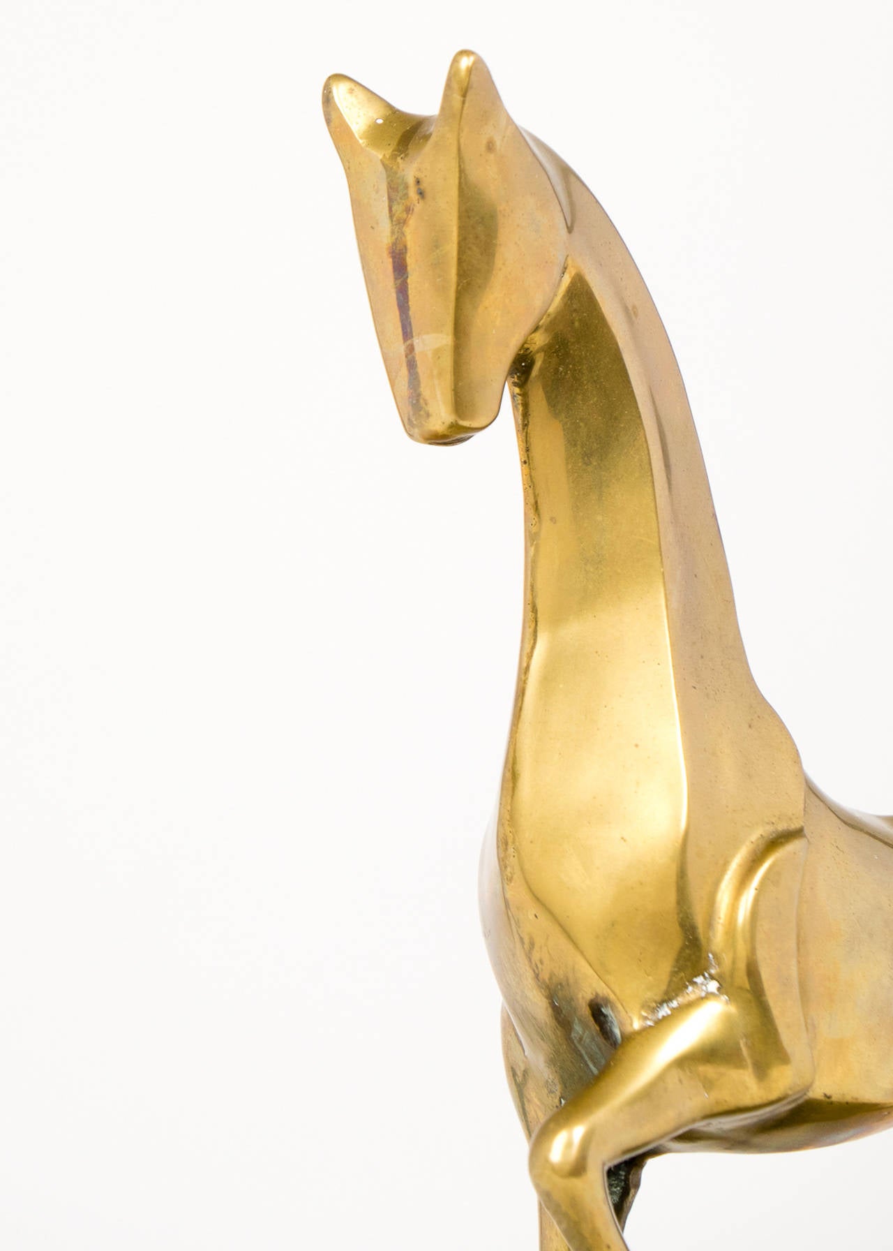 Bronze Italian Art Deco Etruscan Horse Sculpture