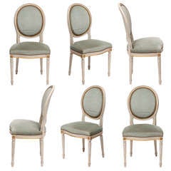 Louis XVI Set of Medallion Chairs
