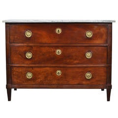 Grand Louis XVI Period Walnut Chest of Drawers