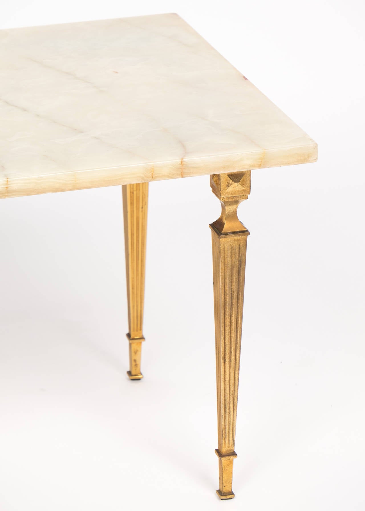 Vintage Onyx Top Bronze Coffee Table at 1stDibs vintage onyx coffee table