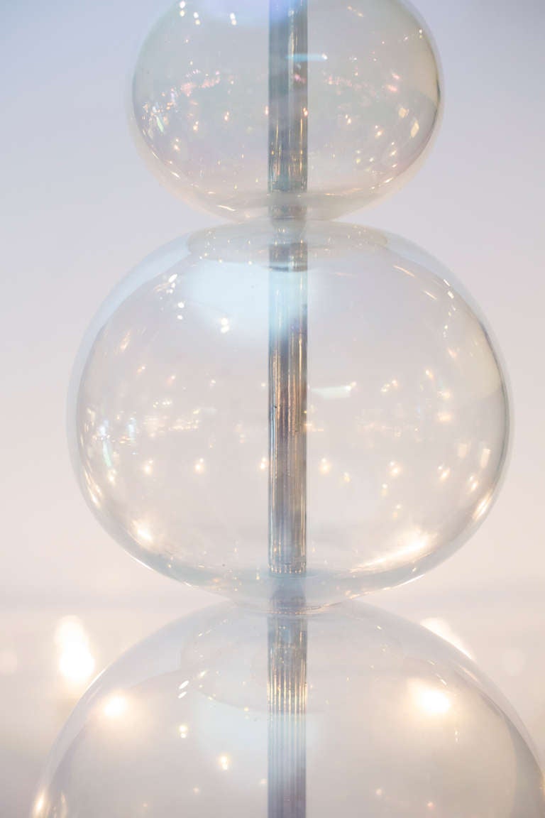 Midcentury Murano Glass Chandelier im Zustand „Hervorragend“ in Austin, TX