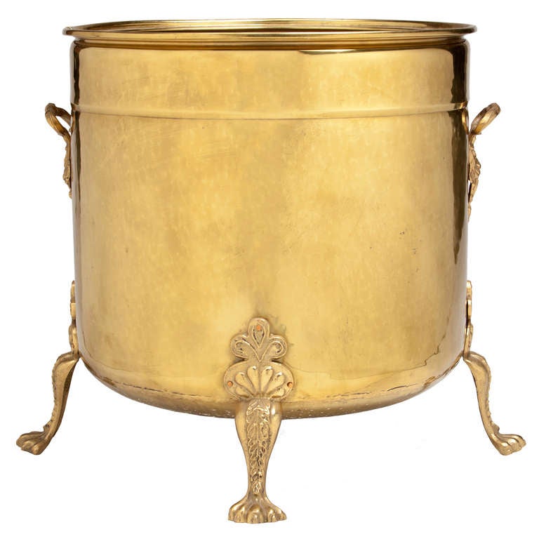 Georgian English Antique Brass Jardiniere