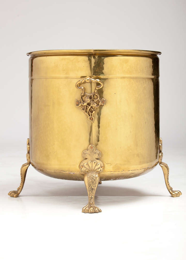 Mid-20th Century English Antique Brass Jardiniere