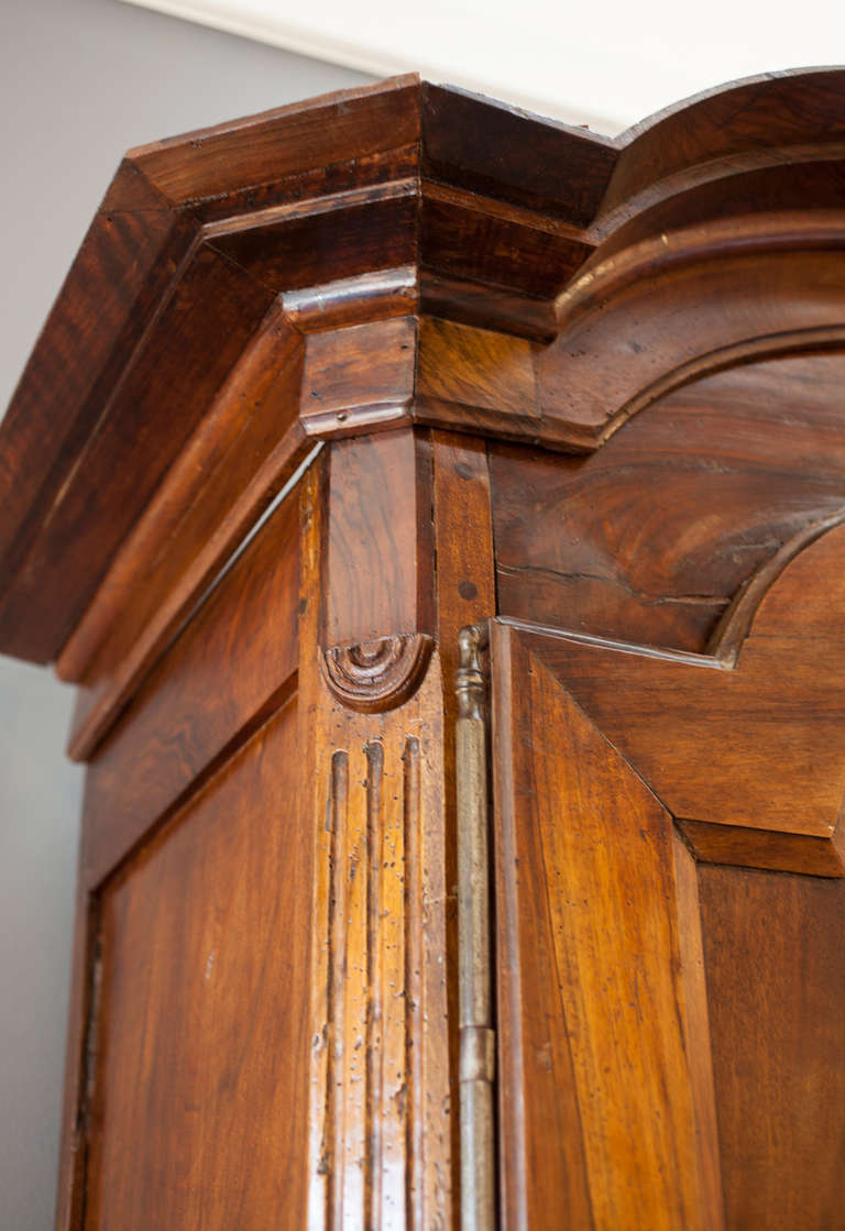 19th Century French Directoire Solid Walnut Armoire, c. 1820
