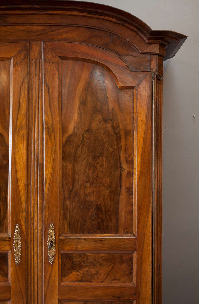 French Directoire Solid Walnut Armoire, c. 1820 2