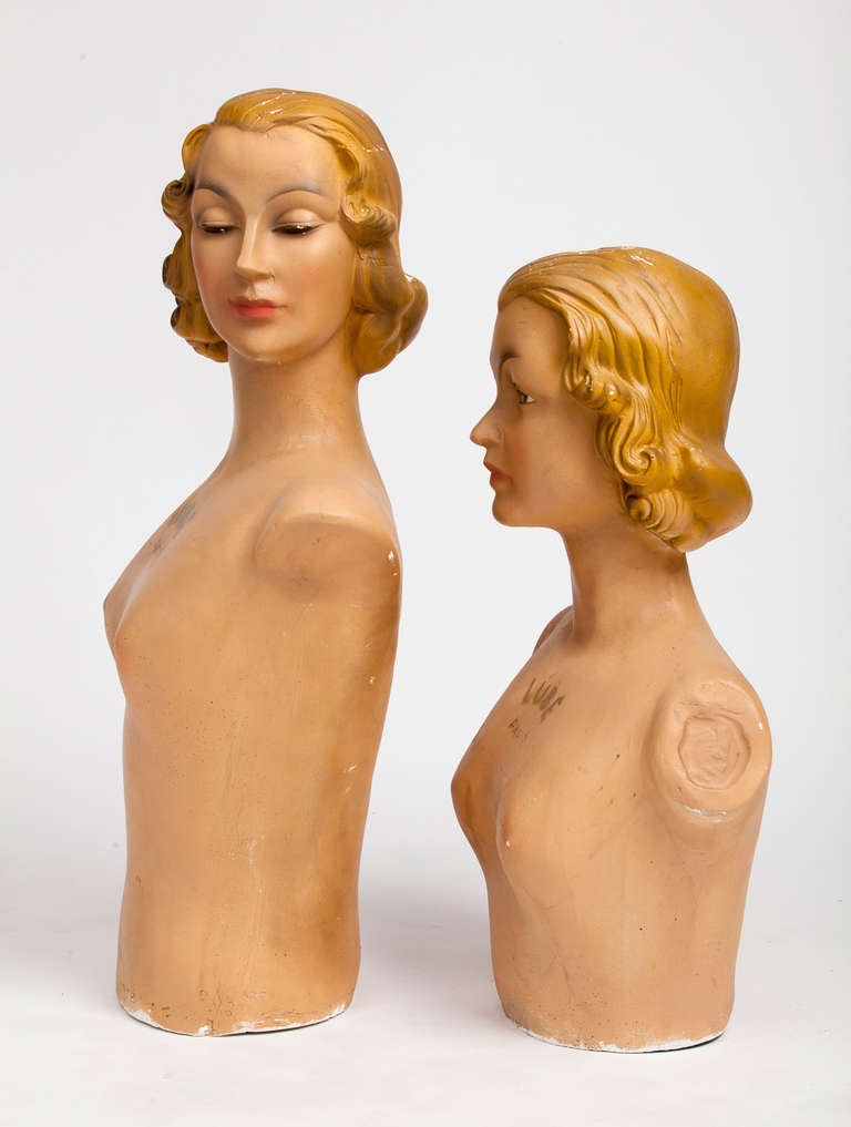 vintage mannequin bust