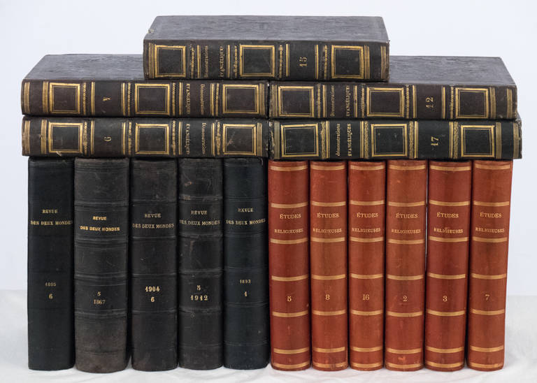 Napoleon III French Antique Leather Bound  Books For Sale