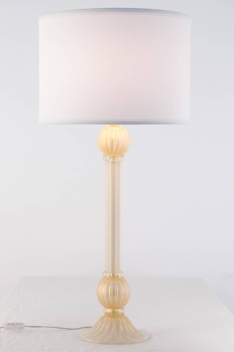 Paar „Incamiciato“-Glaslampen aus Murano Muranoglas (Moderne) im Angebot
