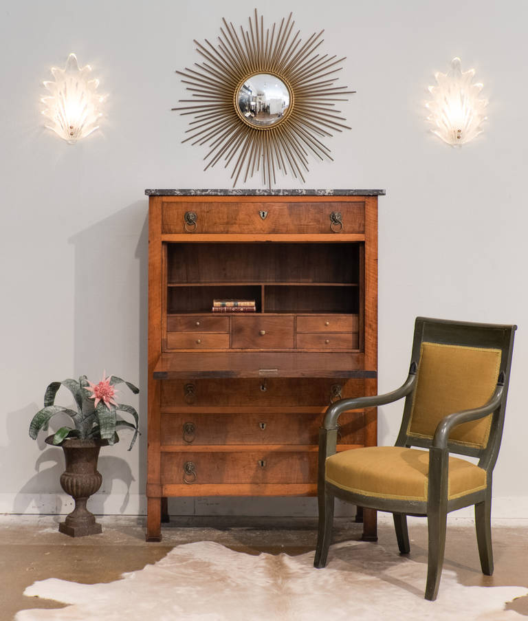 French Consulat Secretary with Marble Top