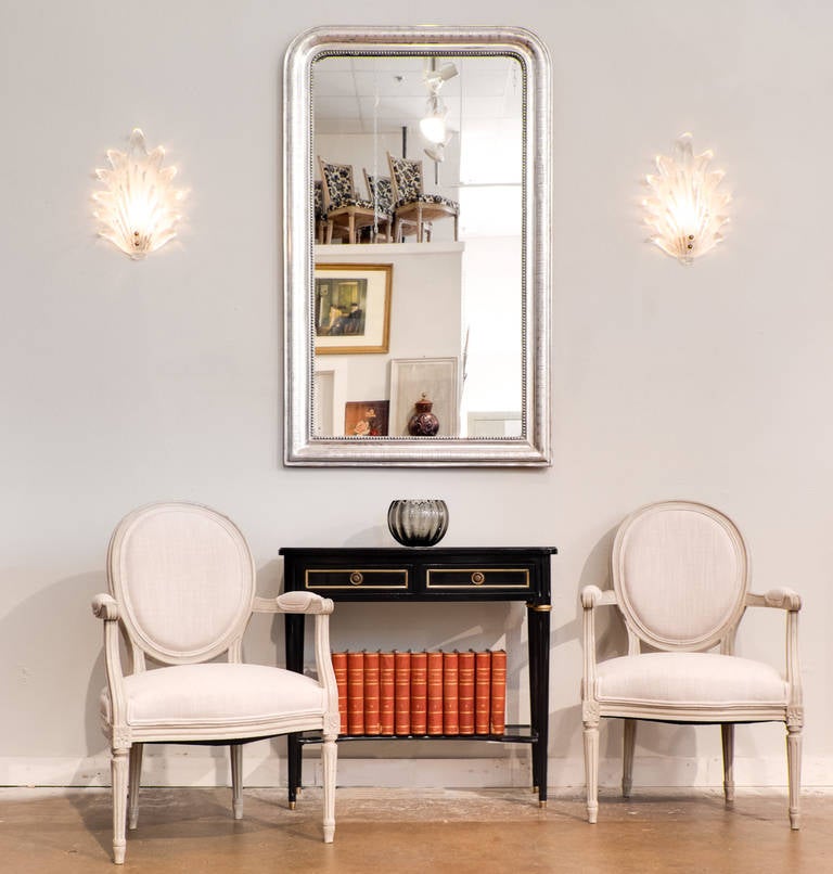 French Louis XVI Pair of Armchairs