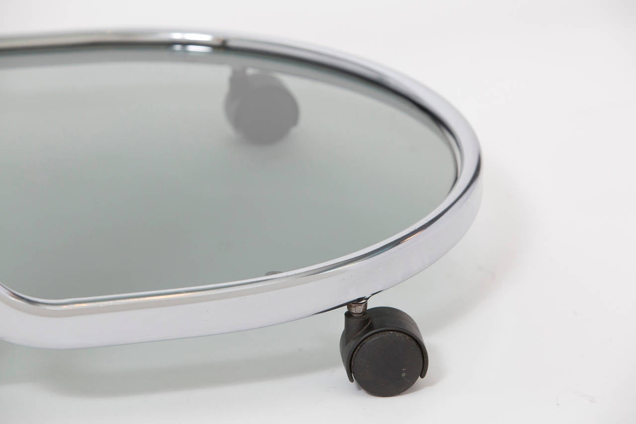 French Vintage Polished Chrome Bar Cart at 1stDibs vintage chrome bar