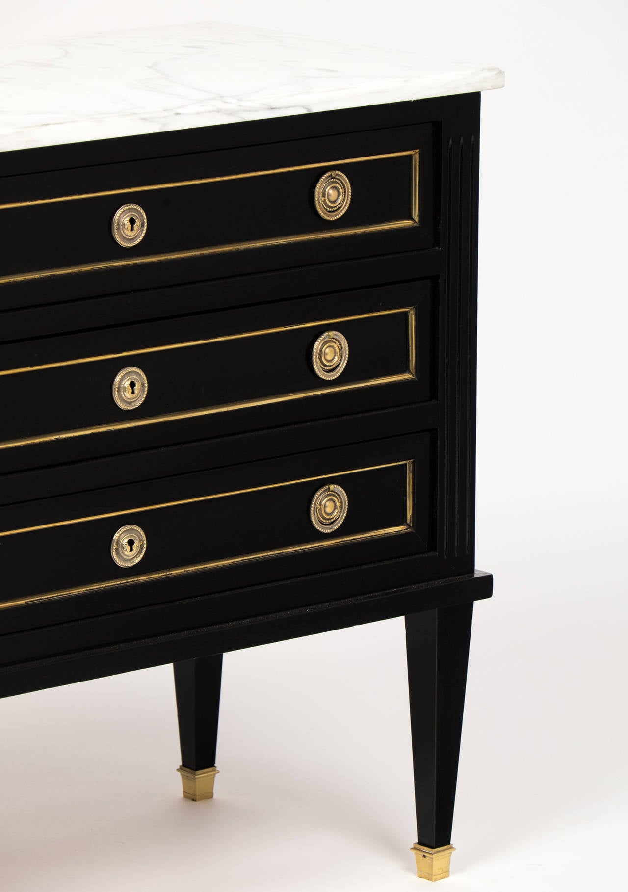 French Directoire Marble-Top Chest of Drawers 2