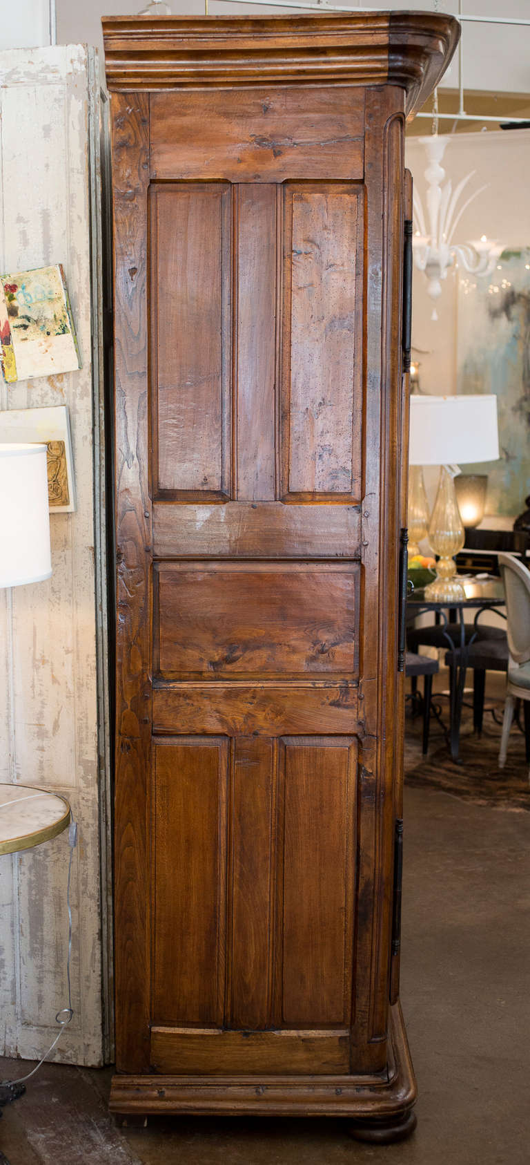 French Louis XIV Period Solid Walnut Armoire