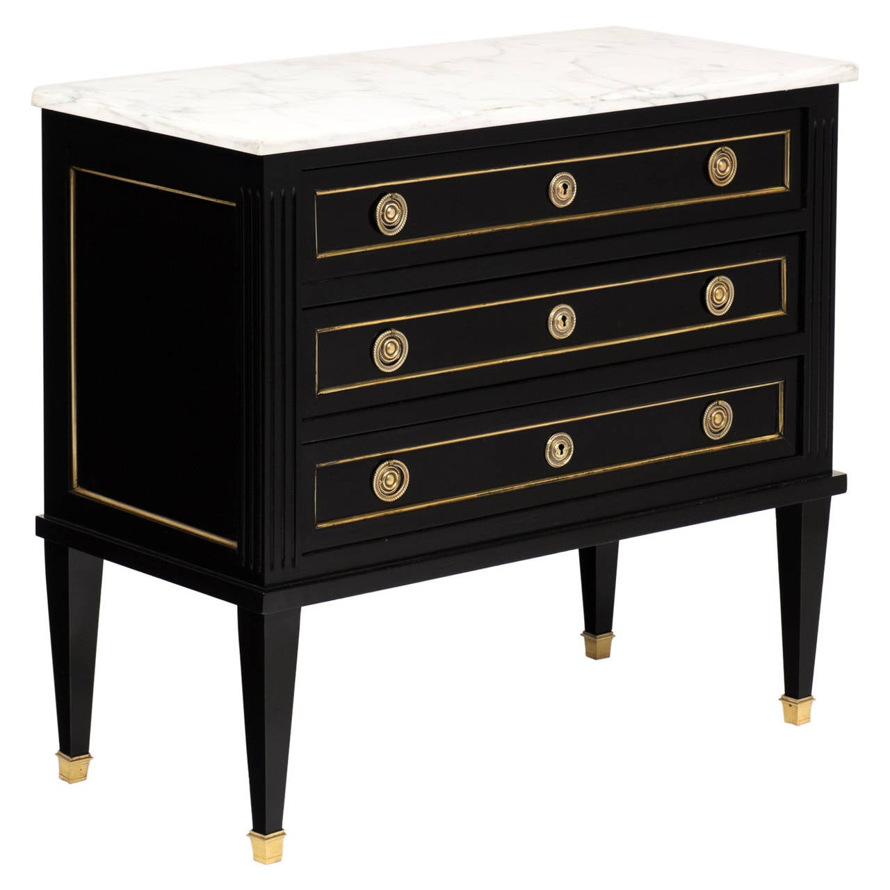French Directoire MarbleTop Chest of Drawers at 1stDibs