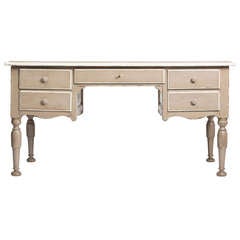 Napoleon III French Antique Painted Desk