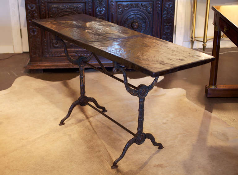 French Antique Wine Merchant's Table In Good Condition In Austin, TX