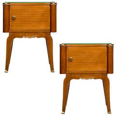 French Art Deco Pair of Side Tables 4