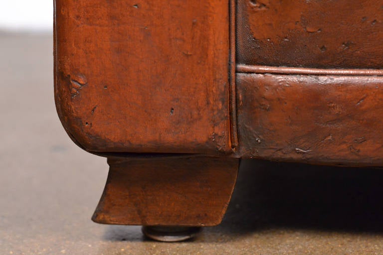 1930 French Vintage Moustache Back Club Chair 5