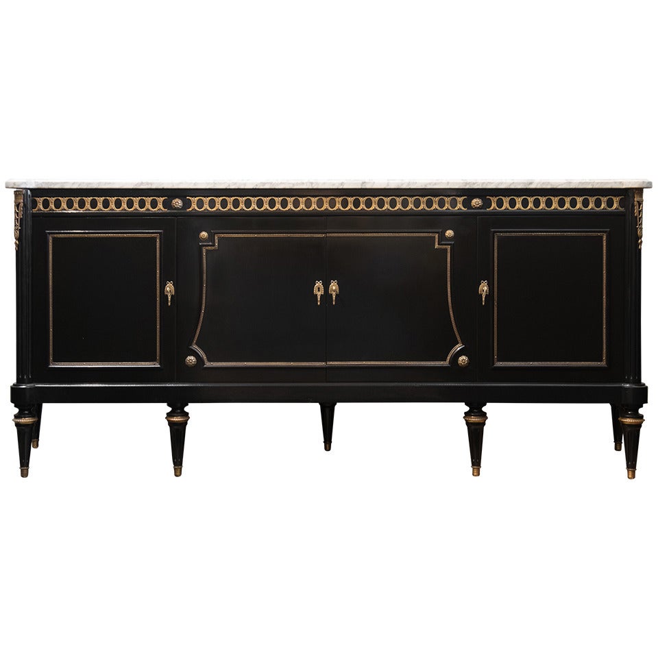 Grand Louis XVI Marble-Top Buffet