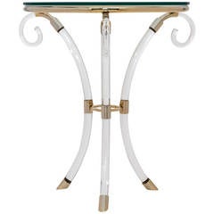Vintage Lucite Etruscan Style Side Table