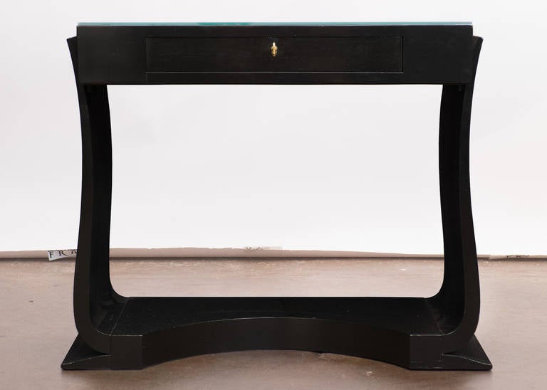 French Art Deco Mirror-Top Console or Vanity In Good Condition In Austin, TX
