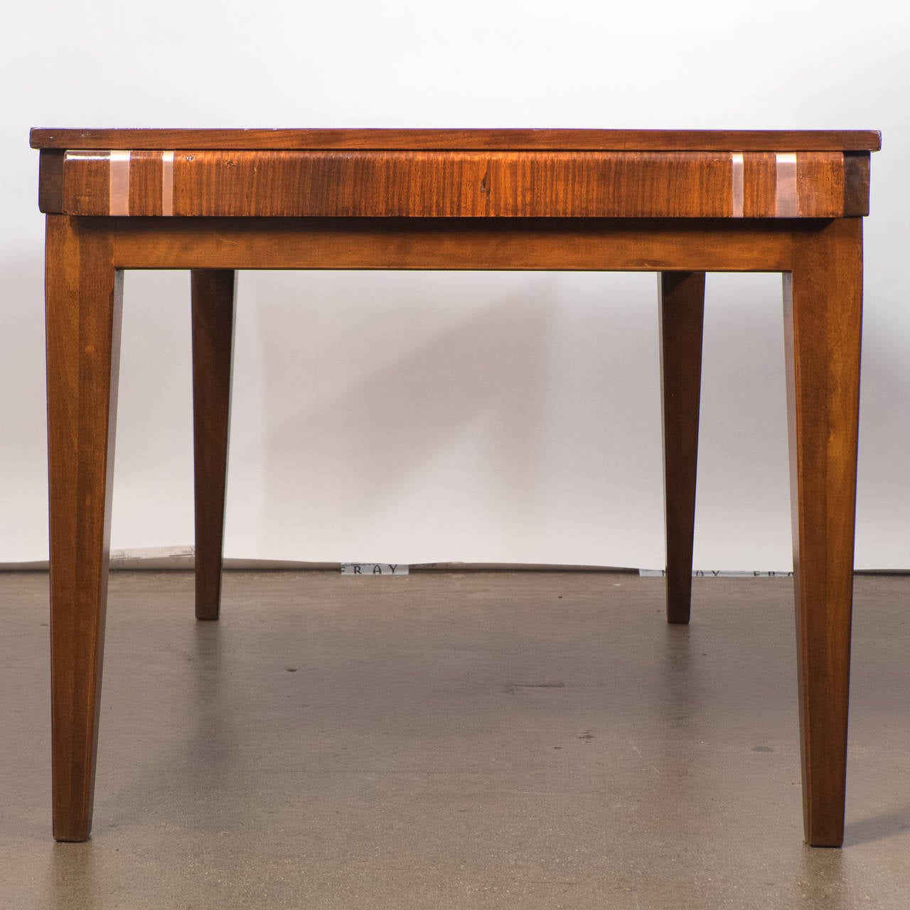 Mid-20th Century French Art Deco Burled Elm Table