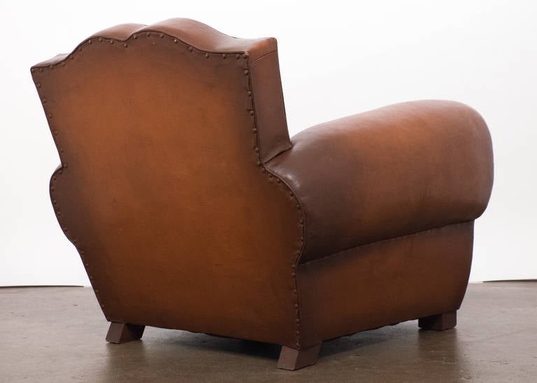 French Art Deco Perfect Pair of Club Chairs 1