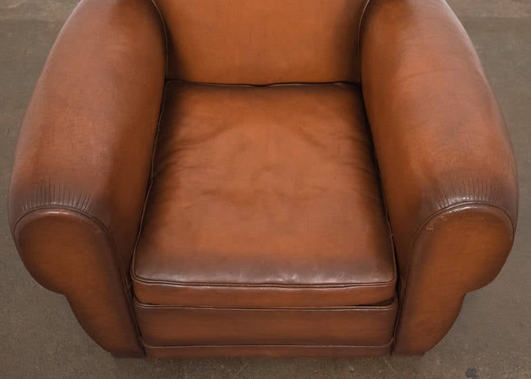 French Art Deco Perfect Pair of Club Chairs 3