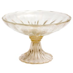 Murano "Avventurina" Glass Centerpiece Bowl