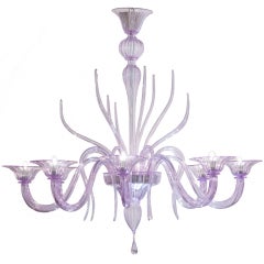 Lilac Murano Glass Chandelier