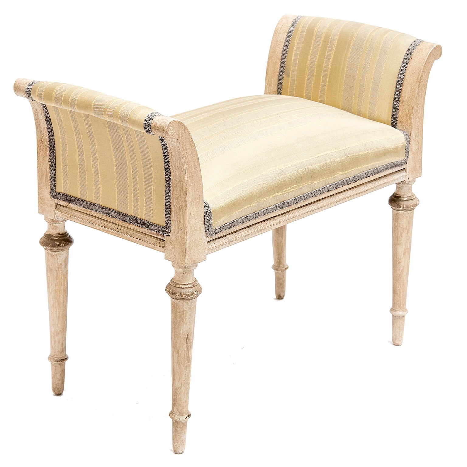 French Directoire Painted Bench