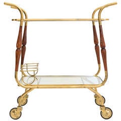Italian Art Deco Period Bar Cart