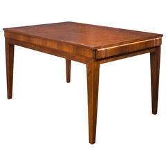 French Art Deco Burled Elm Table