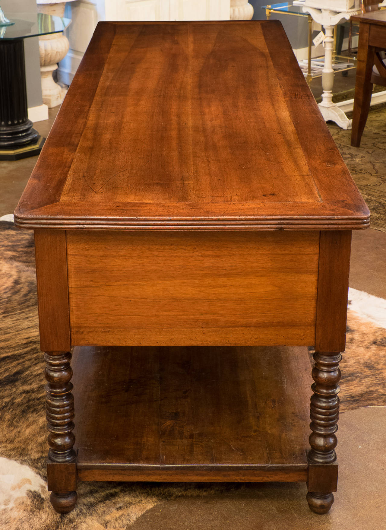 19th Century French Silk Trader's Table 1