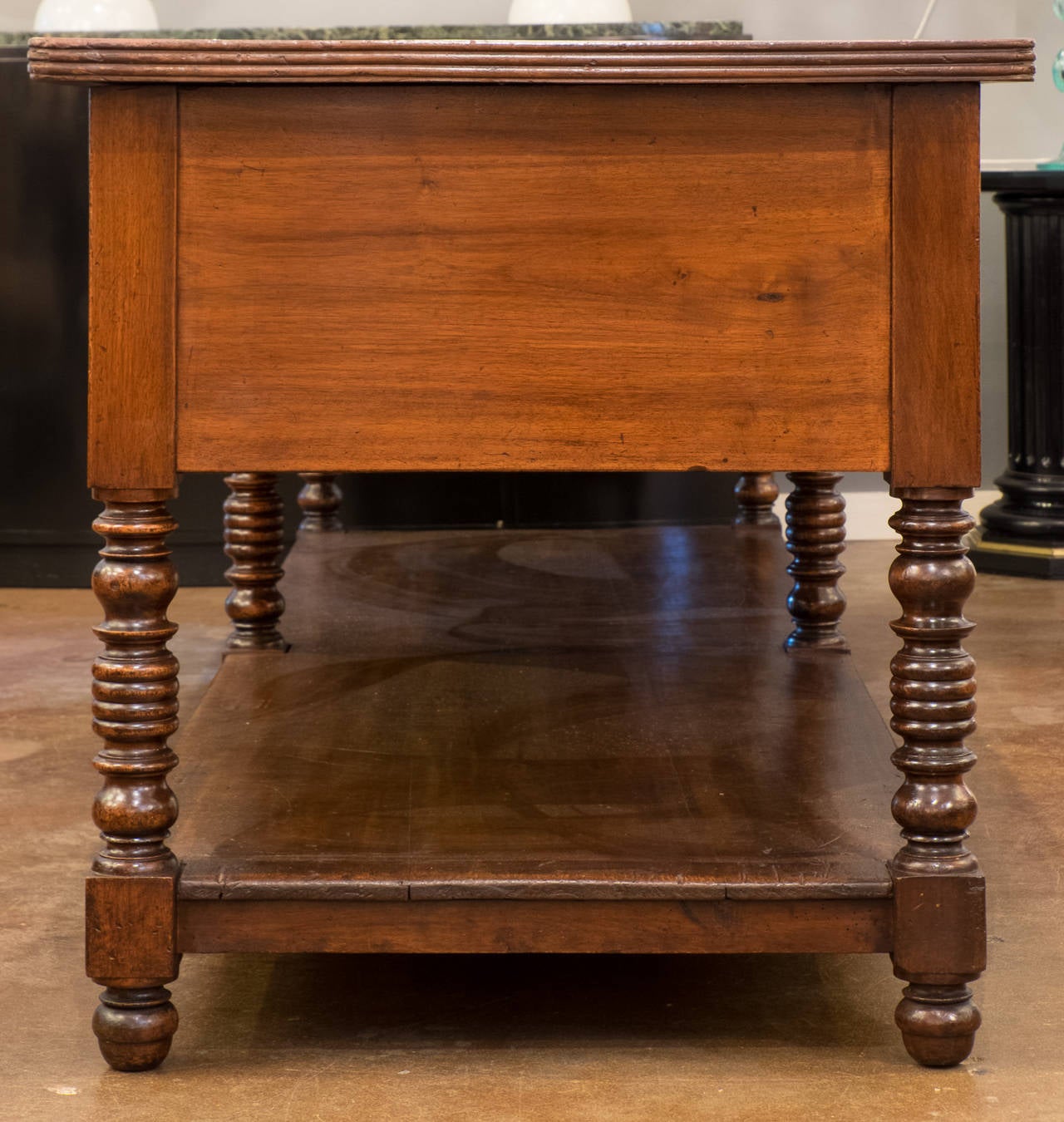 Brass 19th Century French Silk Trader's Table