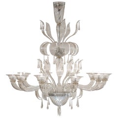 Vintage Murano Glass Chandelier by Salviati