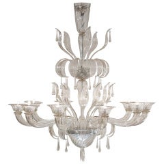 Murano Glass Chandelier by Salviati 2