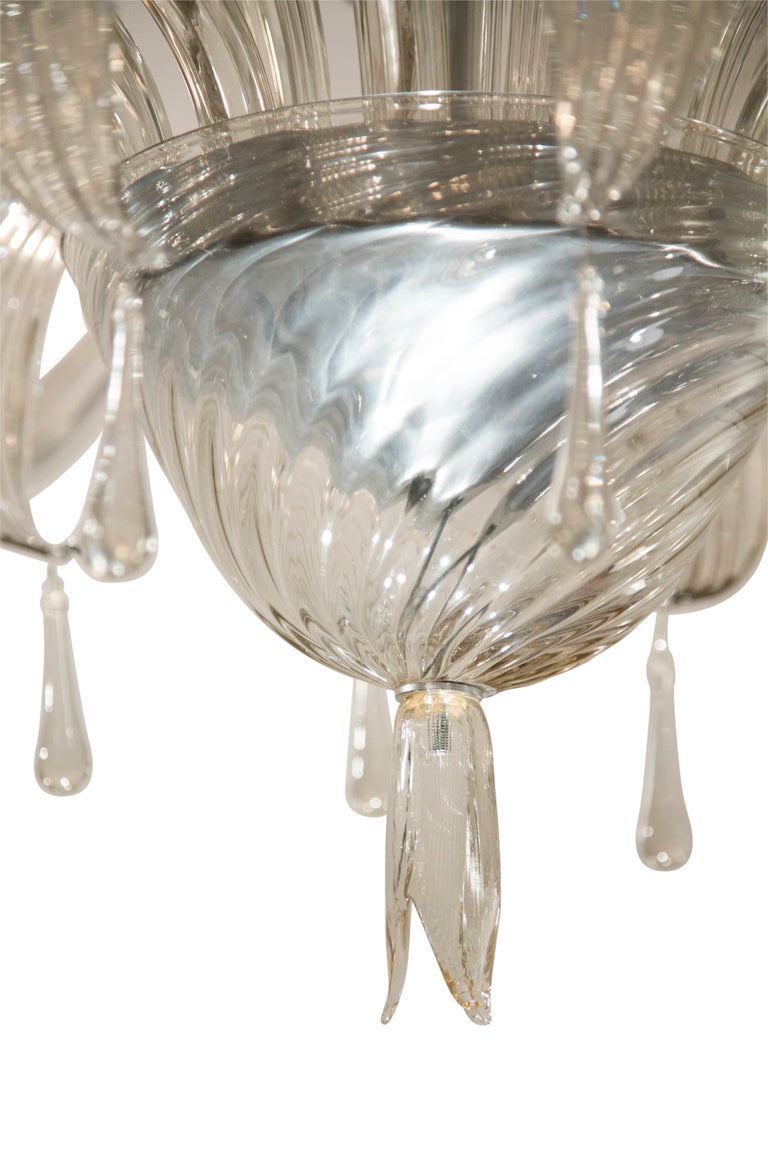 Murano Glass Chandelier by Salviati For Sale 2