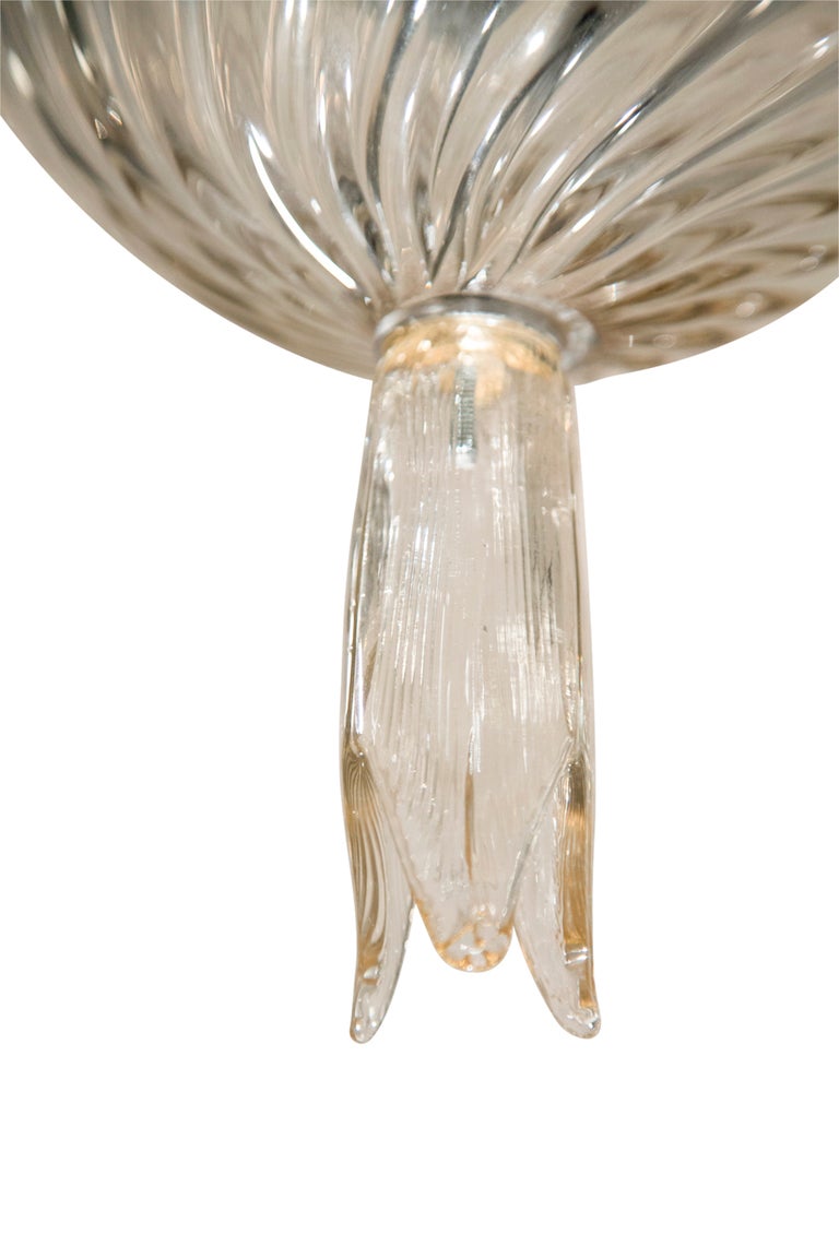 Murano Glass Chandelier by Salviati For Sale 3
