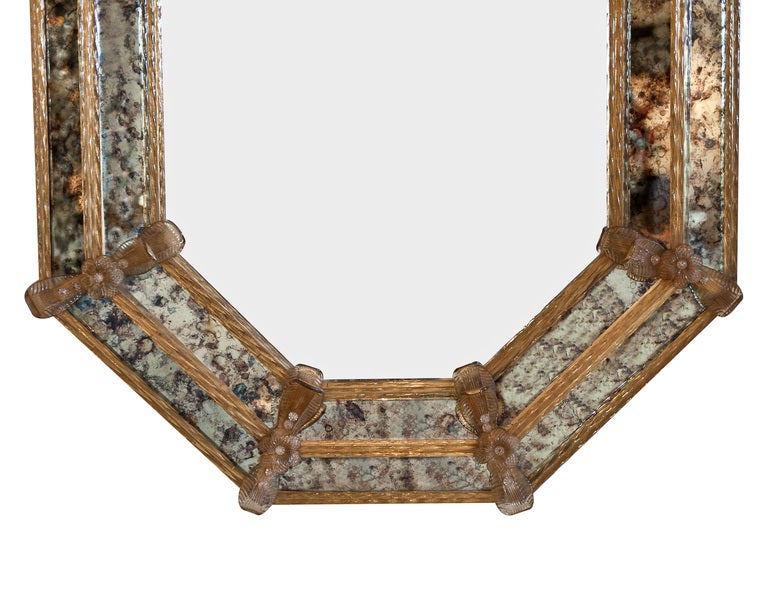 Octagonal Venetian Glass Mirror 2