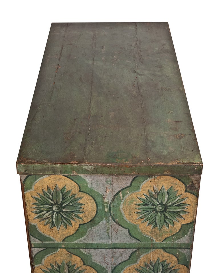 Spanish Hand Painted Fir Chest of Drawers 1