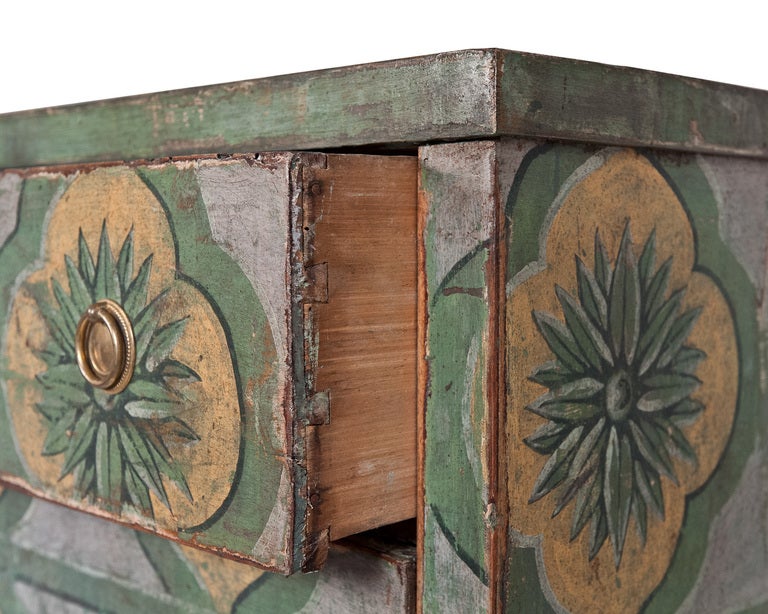 Spanish Hand Painted Fir Chest of Drawers 3