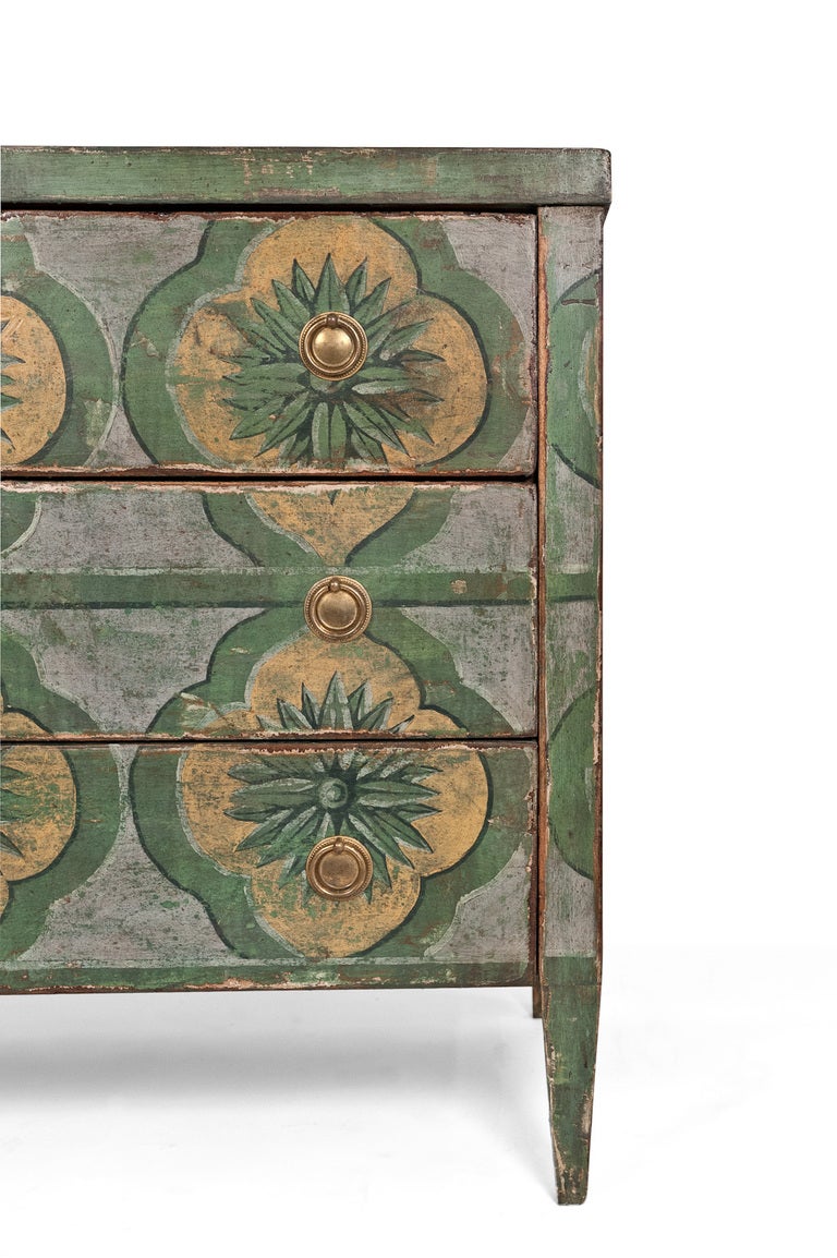 Spanish Hand Painted Fir Chest of Drawers 5