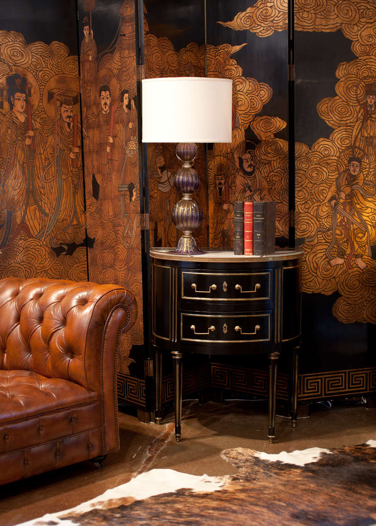French Louis XVI Demilune Chest of Drawers