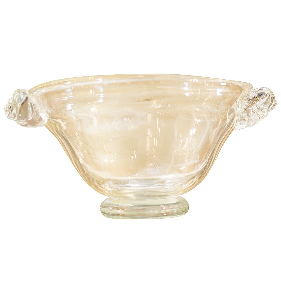 Murano "Avventurina" Glass Bowl